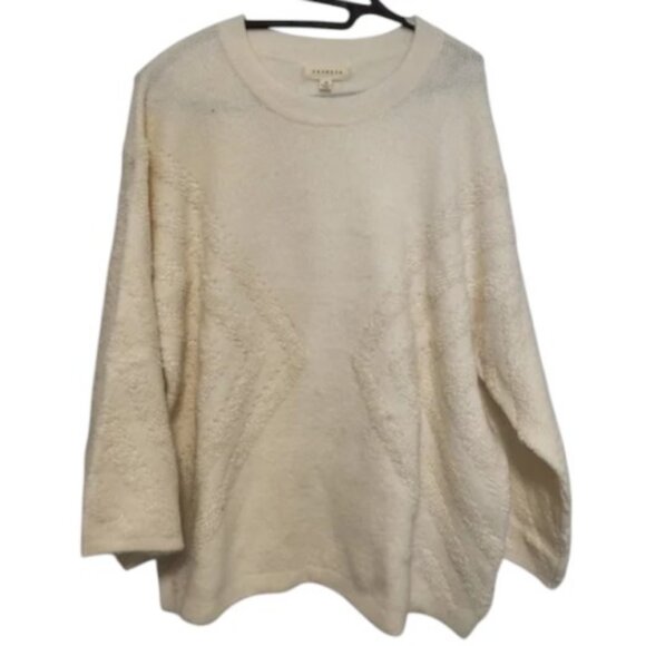 Promesa beige oversized knit sweater size M - Picture 1 of 1